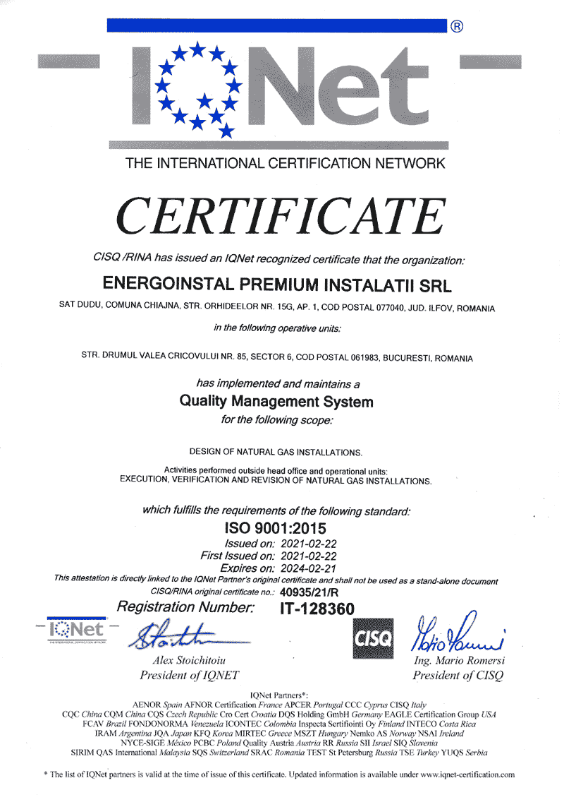 Autorizatie ISO 9001.1